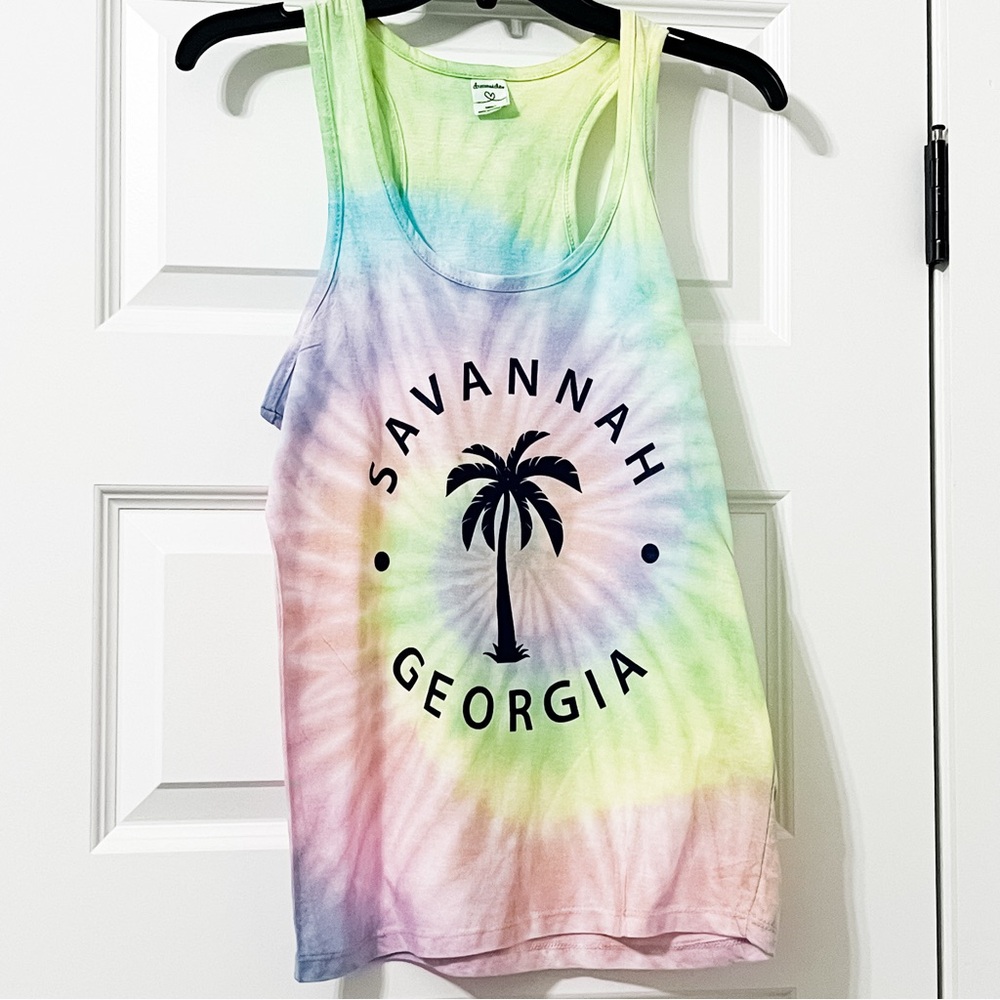 Savannah Georgia Tie-Dye Tank Top